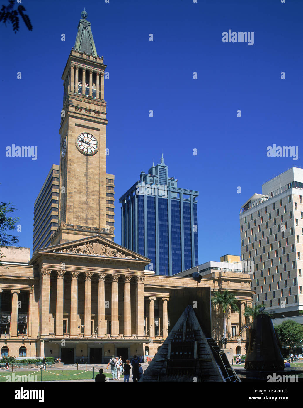 Il municipio della città di Brisbane Queensland Australia G R Richardson Foto Stock