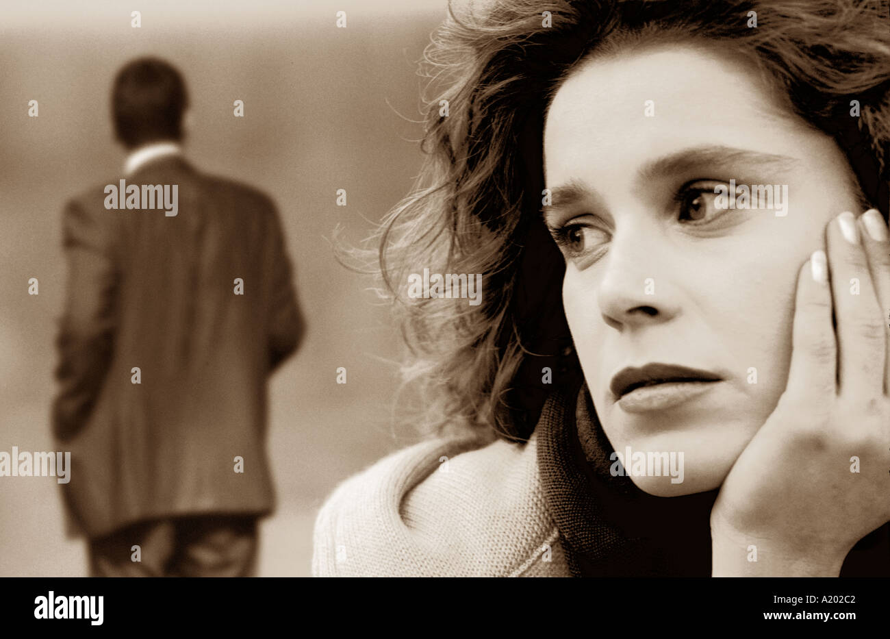 Un uomo e una donna Foto Stock