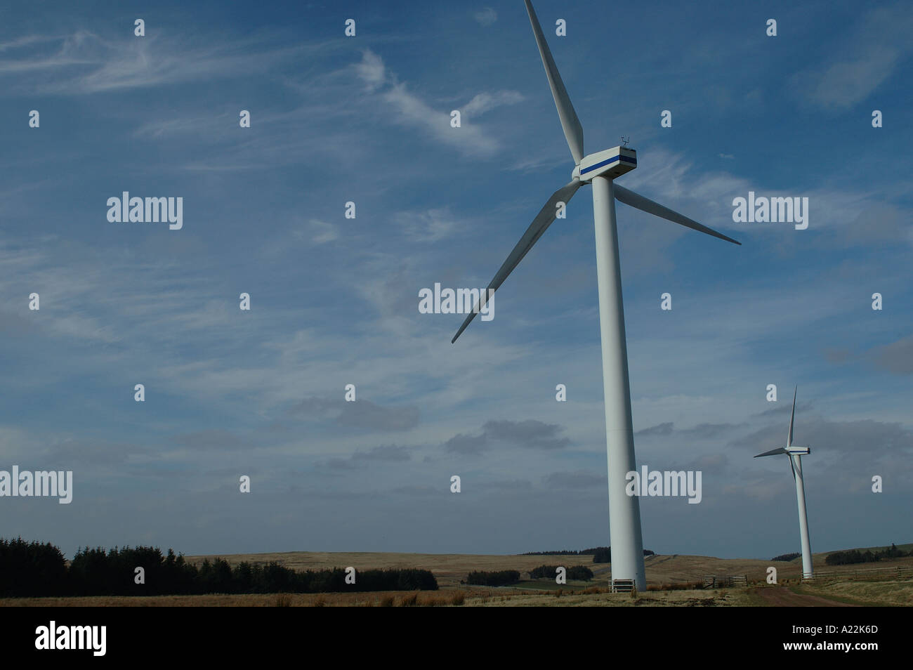 L energia eolica vicino Pathhead nel Midlothian Scozia Scotland Foto Stock