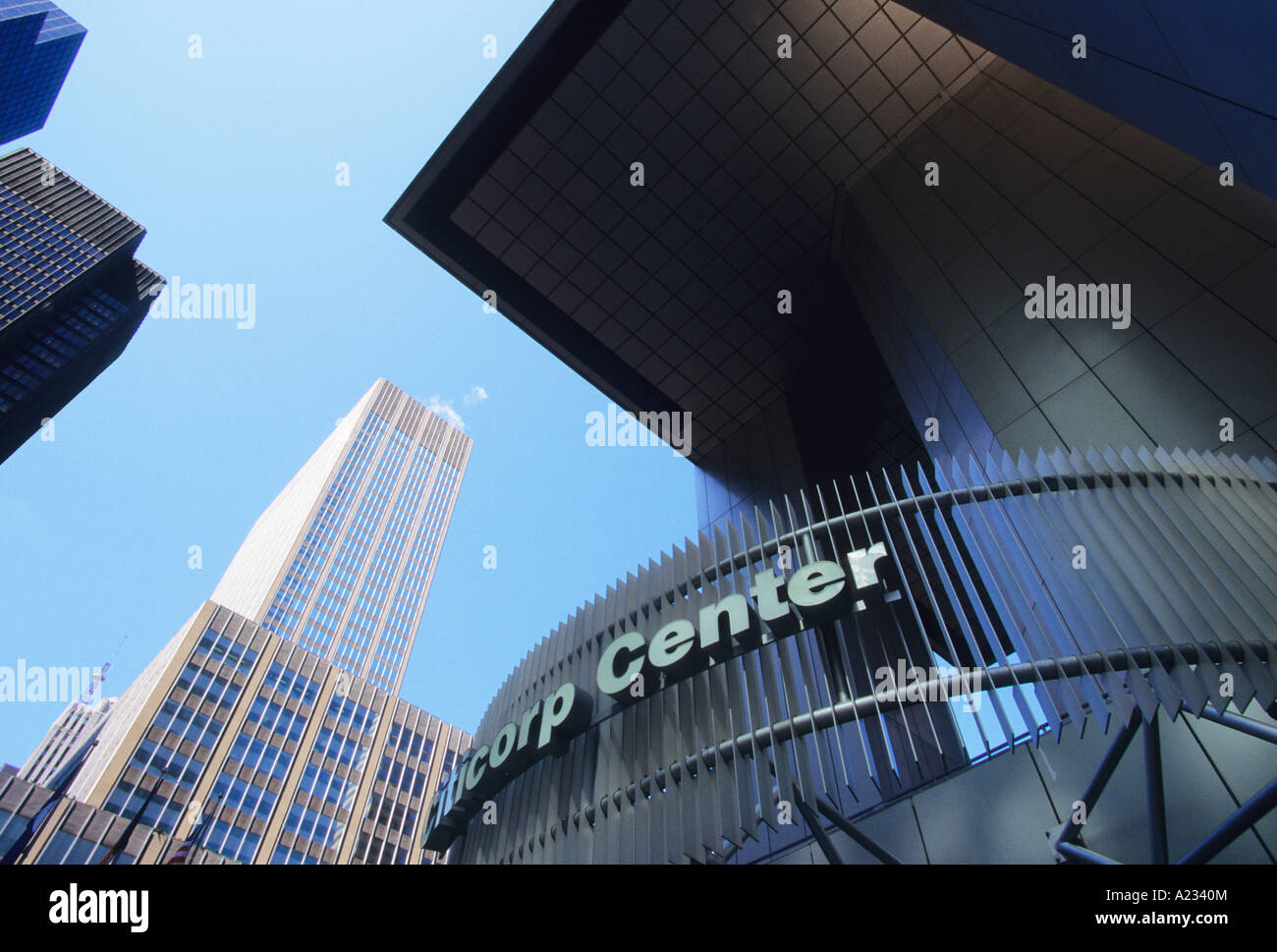 Edificio della sede centrale del Citicorp Center, noto anche come Citigroup Center Building. New York 601 Lexington Avenue a Midtown Manhattan USA Foto Stock