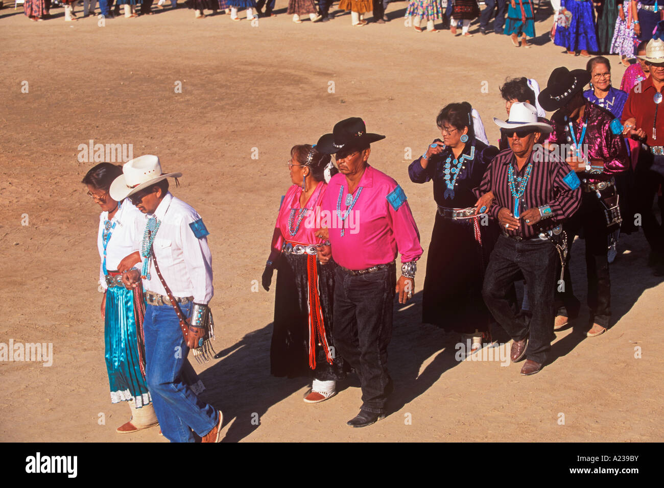 Canzone Navajo e concorso di danza Shiprock Navajo Fair Navajo Indian Reservation Shiprock New Mexico Foto Stock