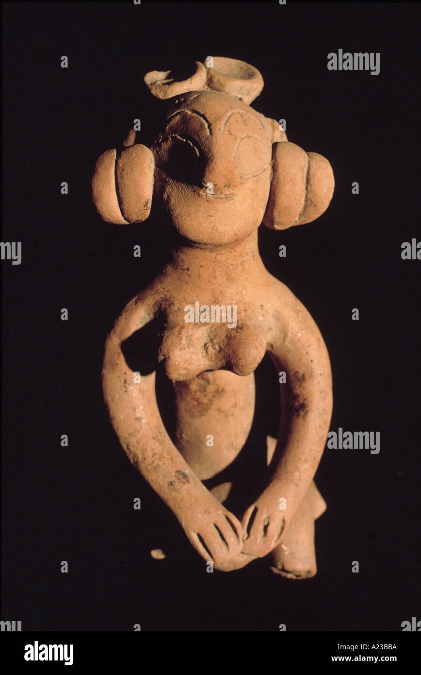 Statuetta femminile dal periodo Mauryan. India del nord. Data: 200 D.C. Foto Stock