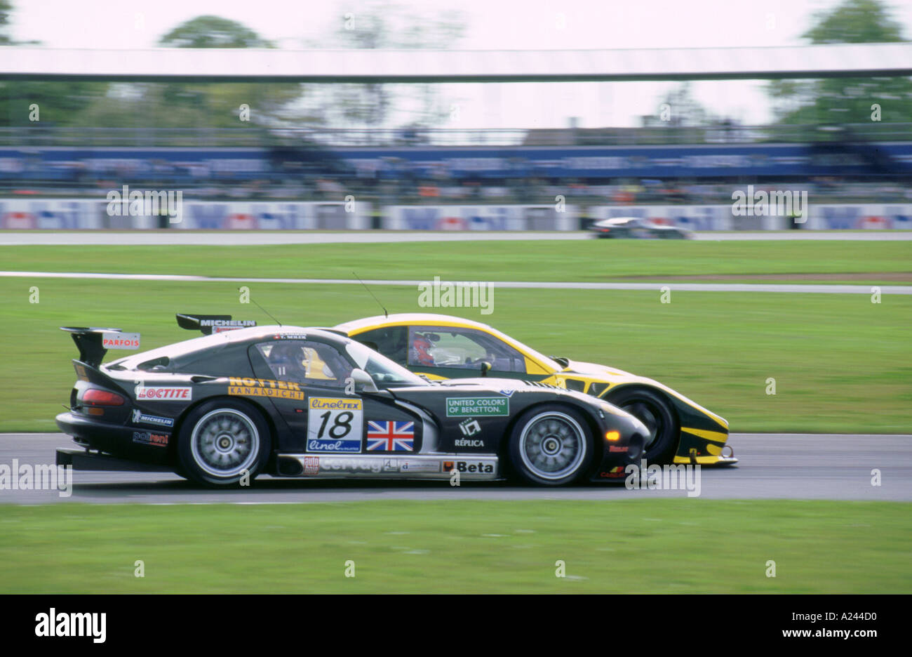 1999 Chrysler Viper Gts r nel FIA GT Silverstone 500 Foto Stock