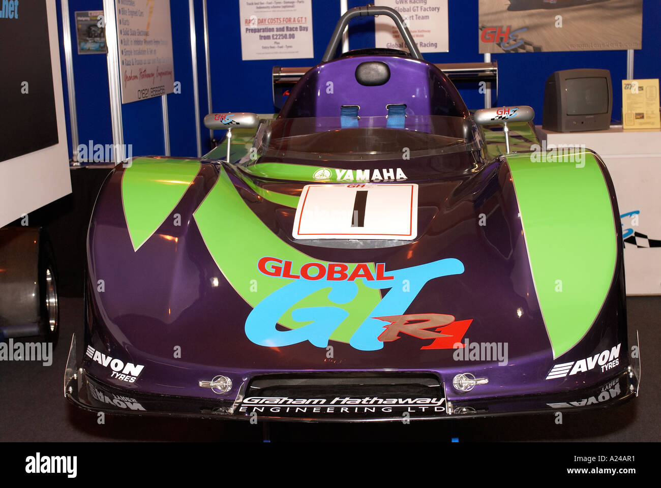 Global GT luce auto racing sul display all'Autosport International Show, Birmingham NEC, 2006 Foto Stock