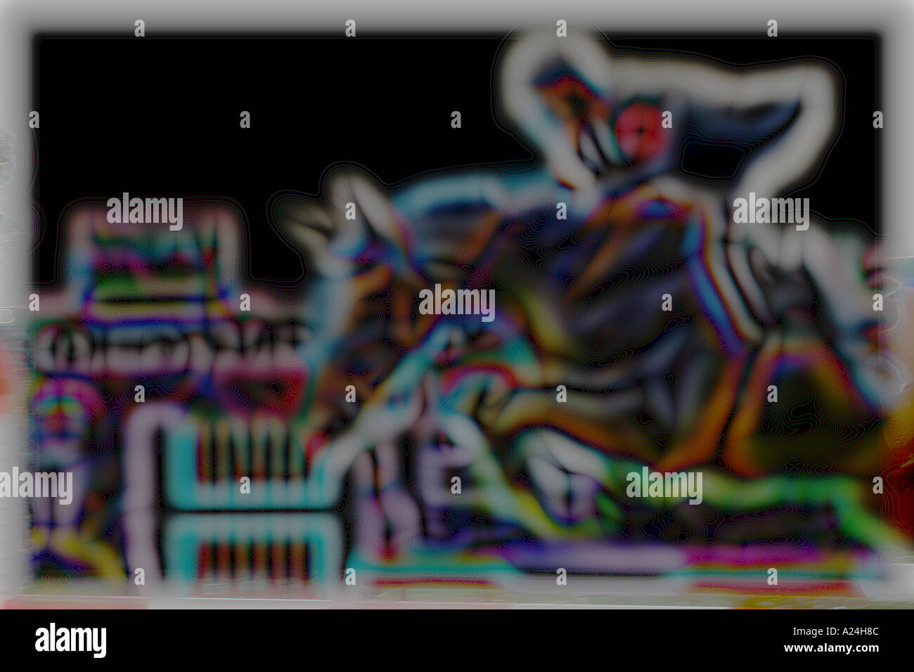 International Show Jumping a Prati di abete Calgary Alberta Canada; Altered digitalmente Foto Stock