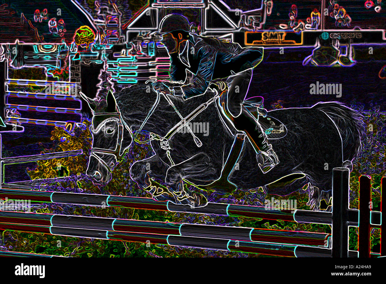 International Show Jumping a Prati di abete Calgary Alberta Canada Foto Stock