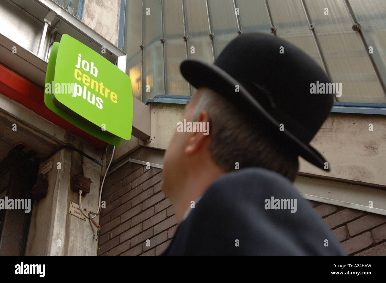 City Gent al jobcentre Foto Stock