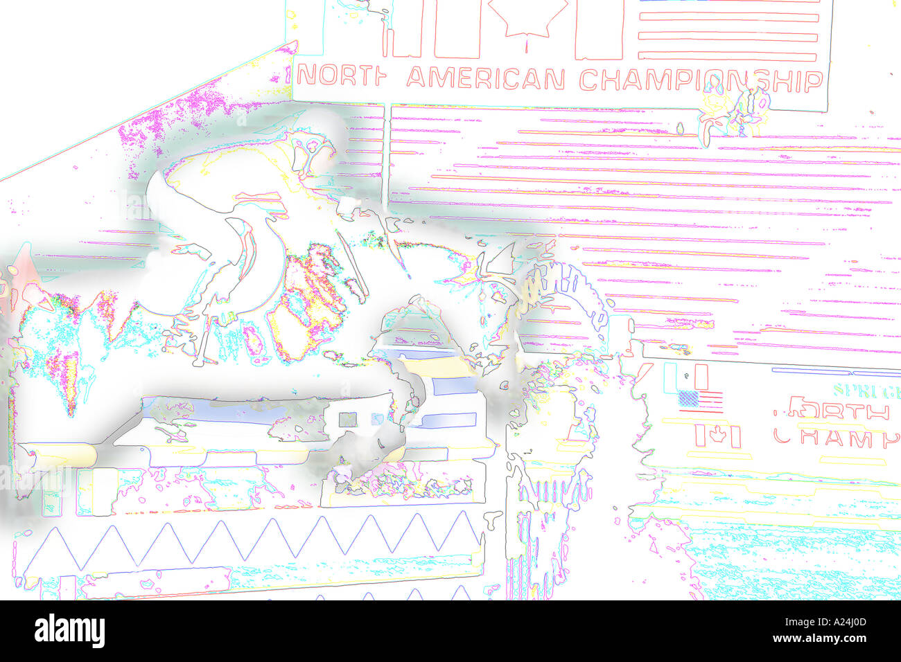 International Show Jumping a Prati di abete Calgary Alberta Canada Foto Stock