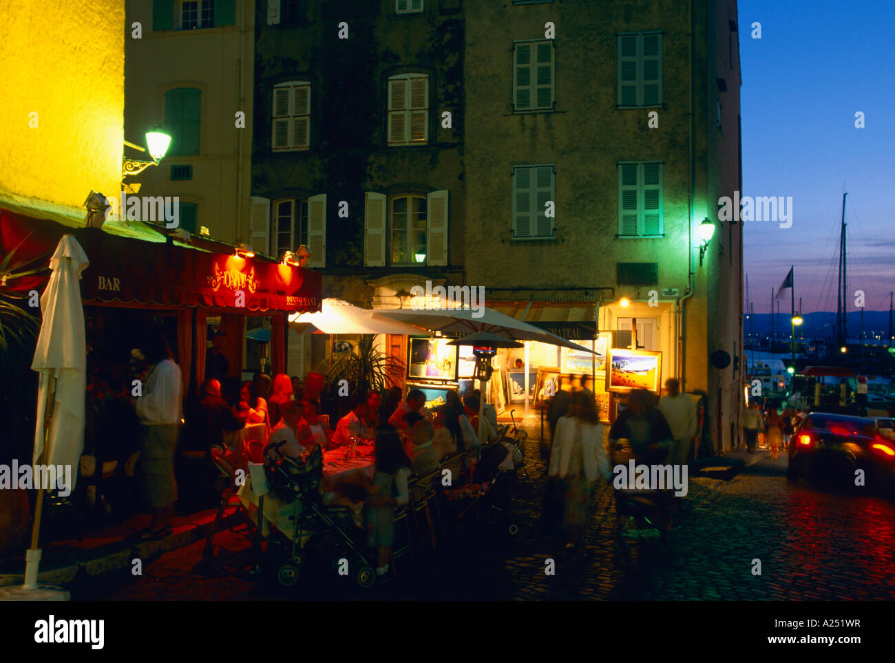 St Tropez Altstadt Cote d Azur Provence Frankreich Foto Stock