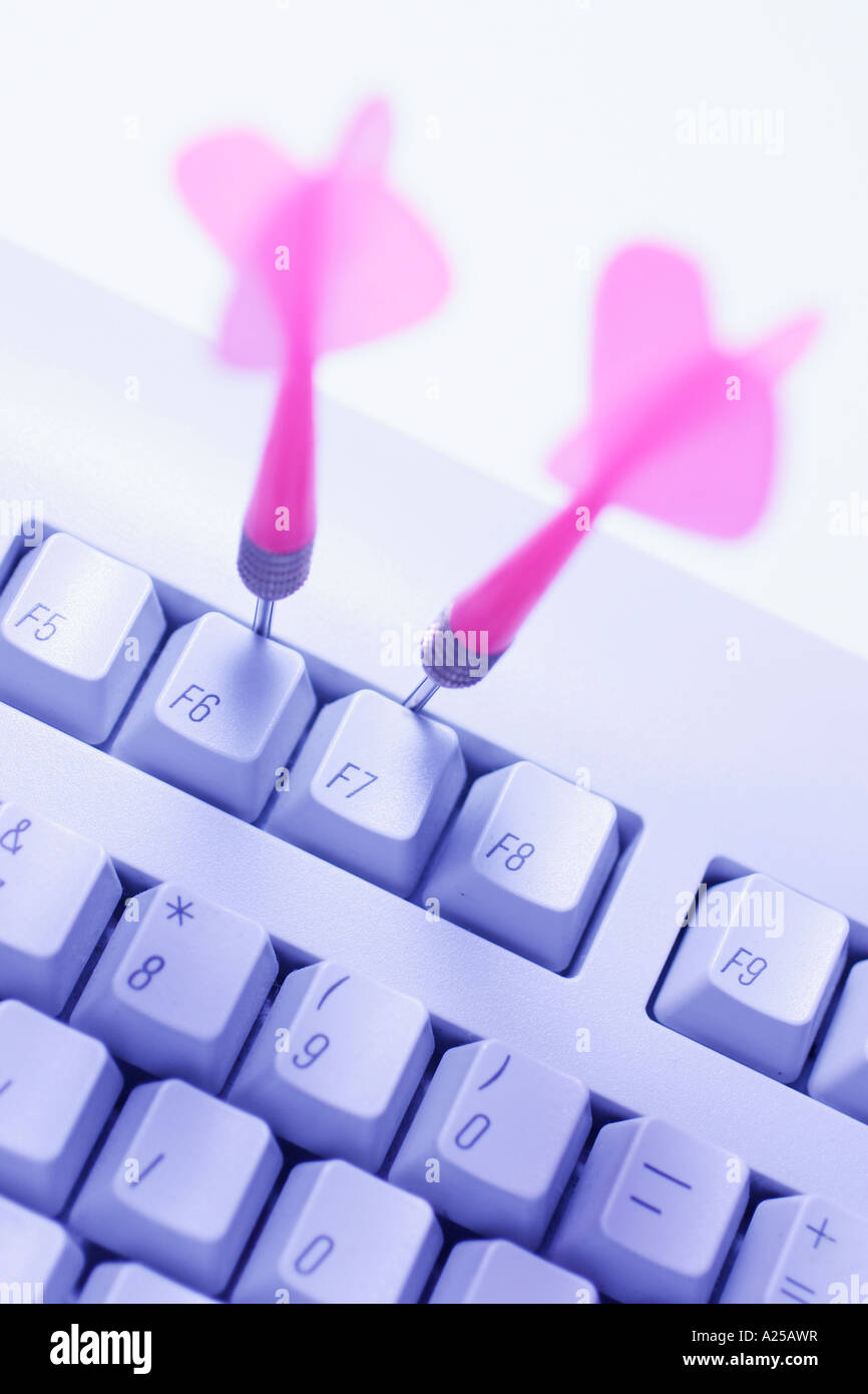 Freccette sulla tastiera del computer Foto stock - Alamy