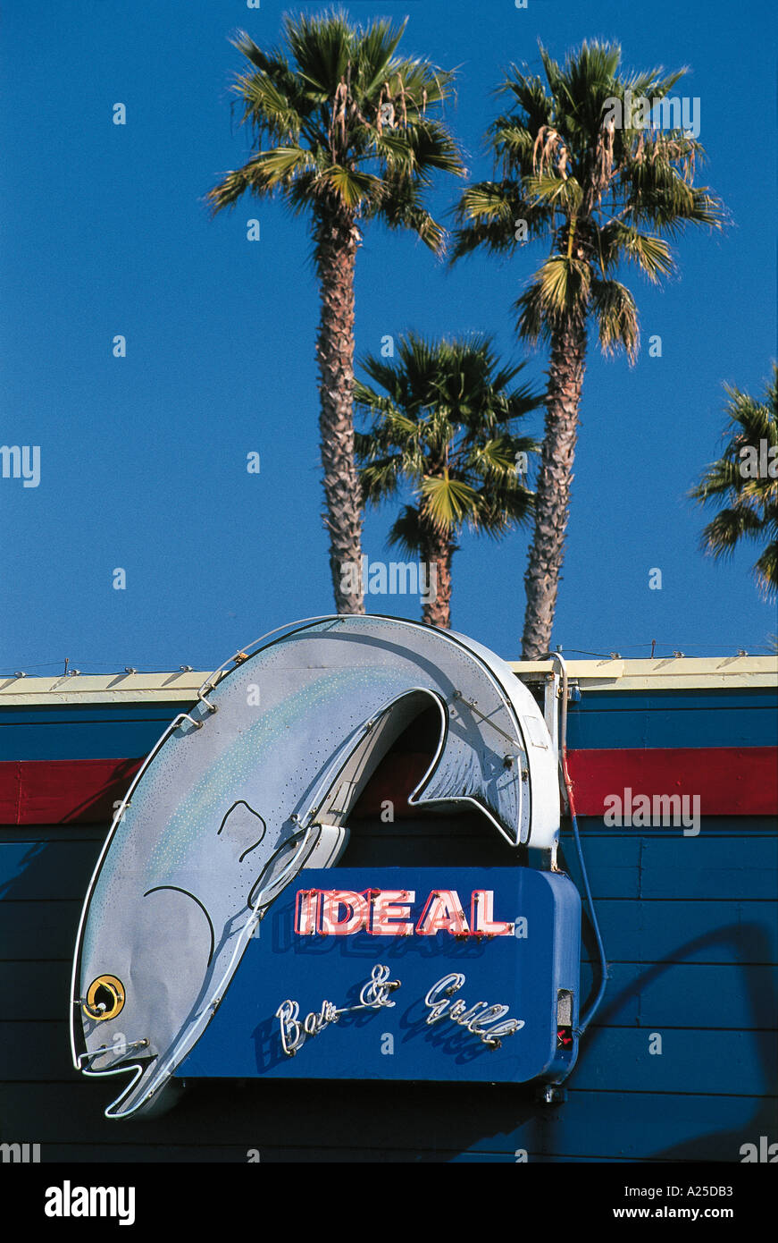 BAR SEGNO SANTA CRUZ CALIFORNIA USA Foto Stock