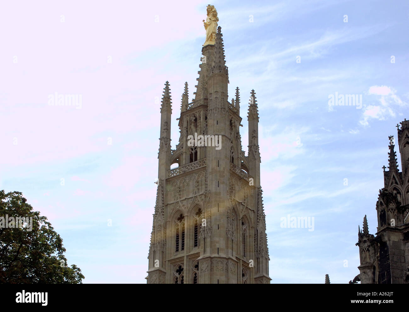 Vista caratteristica di San Saint Andre Cattedrale Bordeaux Aquitania sud-ovest della Francia Europa Foto Stock