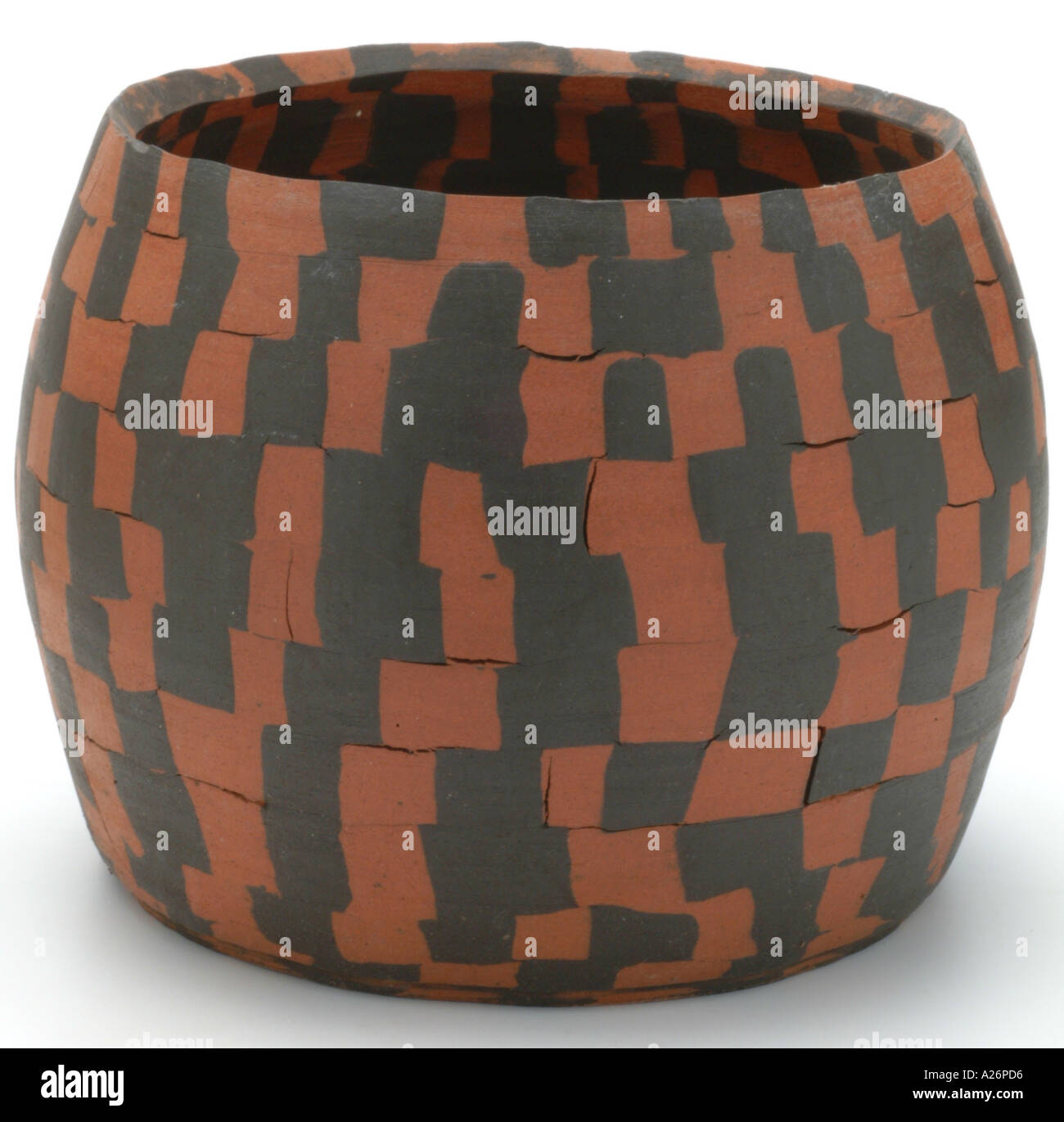 Ceramiche fatte a mano studio arte argilla mista ciotola piatto in ceramica pentola REGNO UNITO Foto Stock