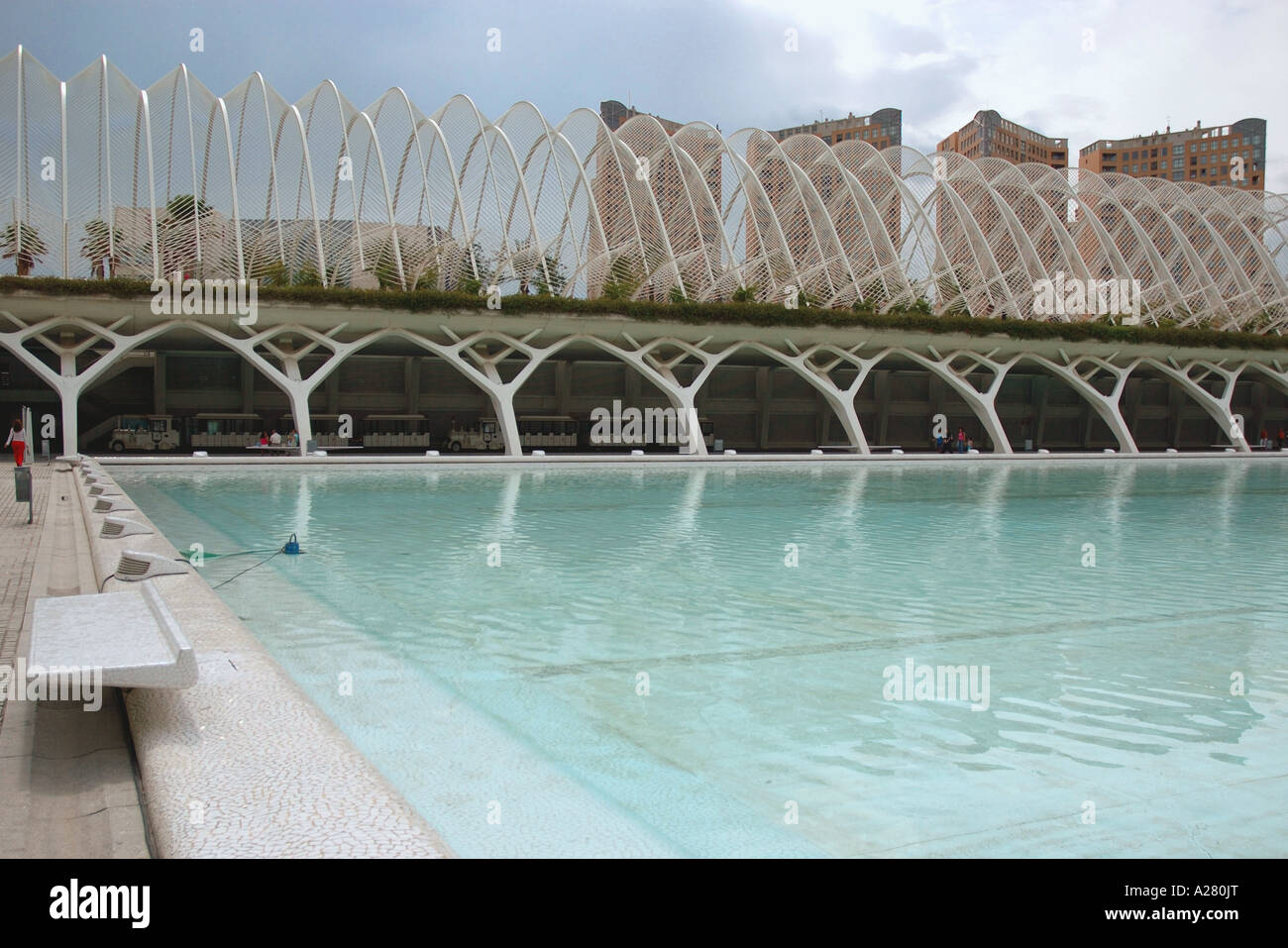 Città delle Arti e delle Scienze di Valencia Comunitat Comunidad Valenciana Costa del Azahar España Spagna spagnolo Iberia Europa europea Foto Stock