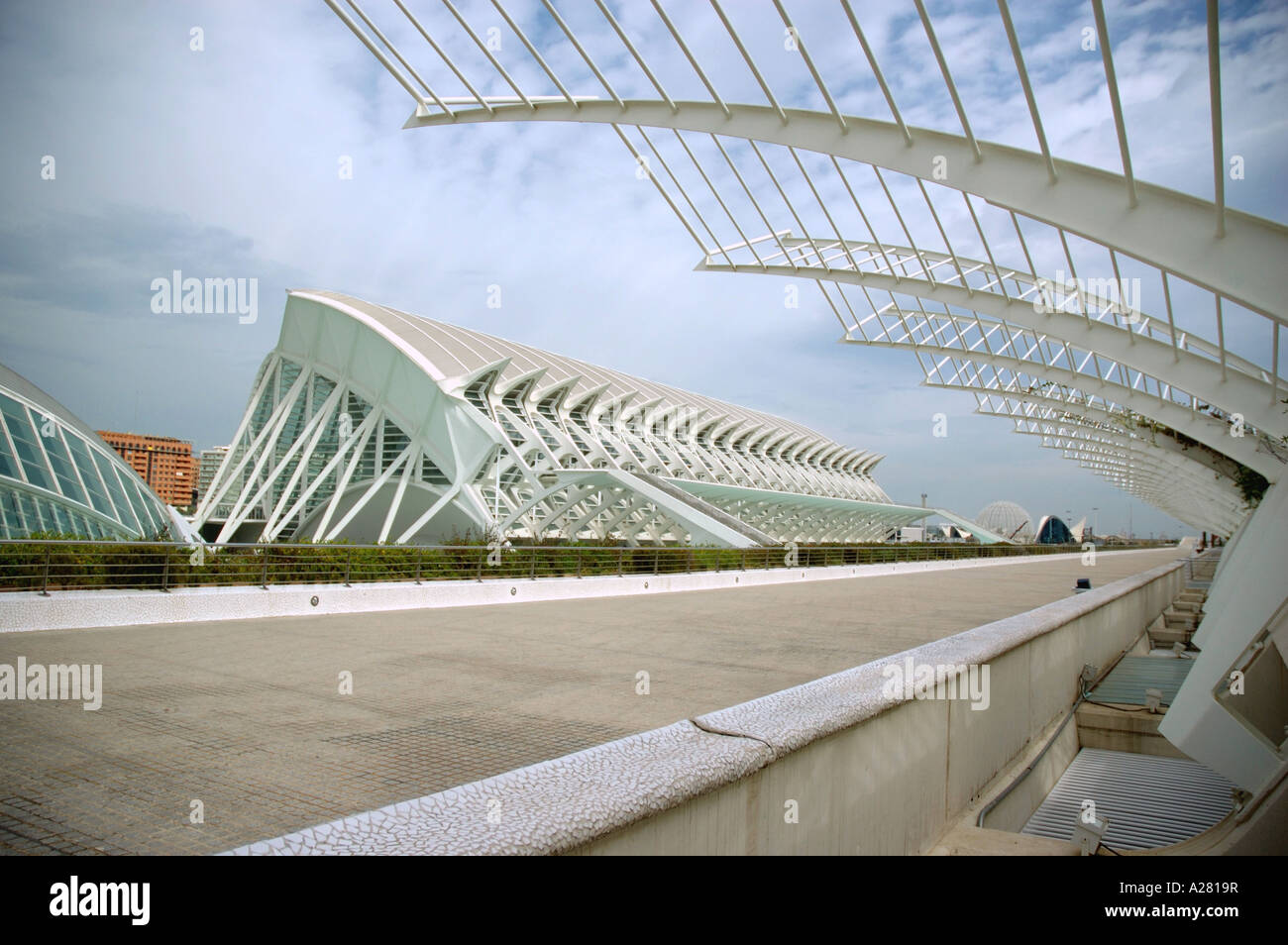 Città delle Arti e delle Scienze di Valencia Comunitat Comunidad Valenciana Costa del Azahar España Spagna spagnolo Iberia Europa europea Foto Stock