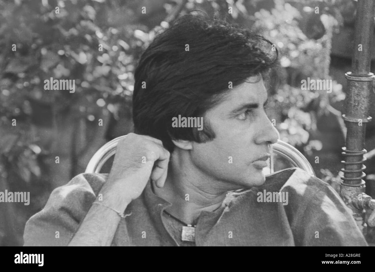 Amitabh Bachchan, attore star del film indiano Bollywood hindi, presso gli studi di chandivali, India Foto Stock