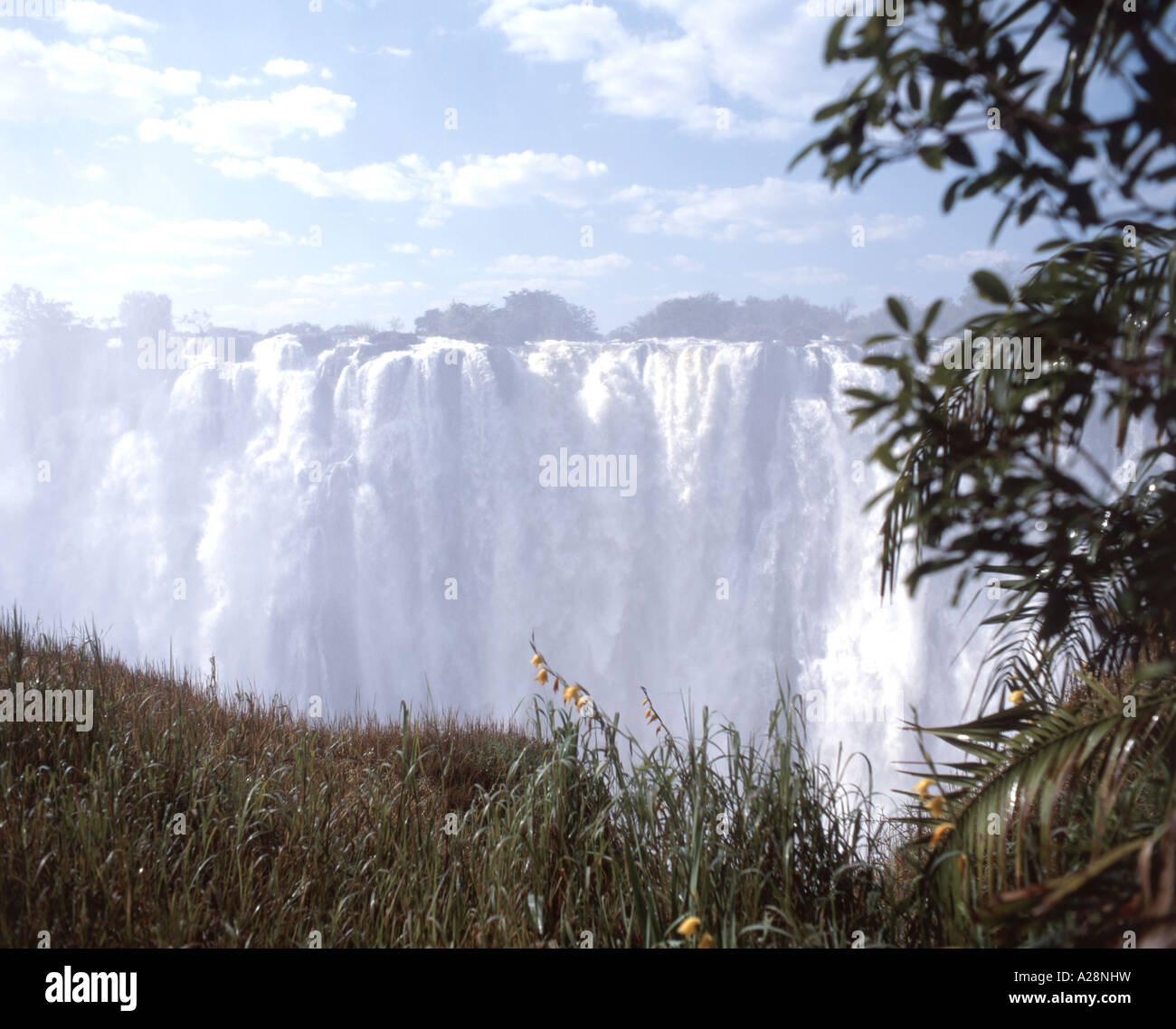 Cascate Victoria (Mosi-oa-Tunya), Livingstone, Provincia del Sud, Repubblica dello Zambia Foto Stock