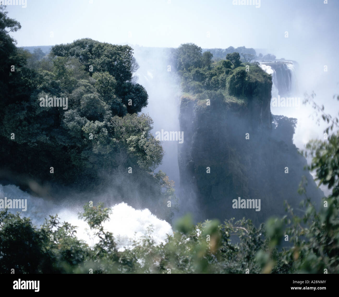 Victoria Falls (Mosi-oa-Tunya), Victoria Falls, Matabeleland, Zimbabwe Foto Stock