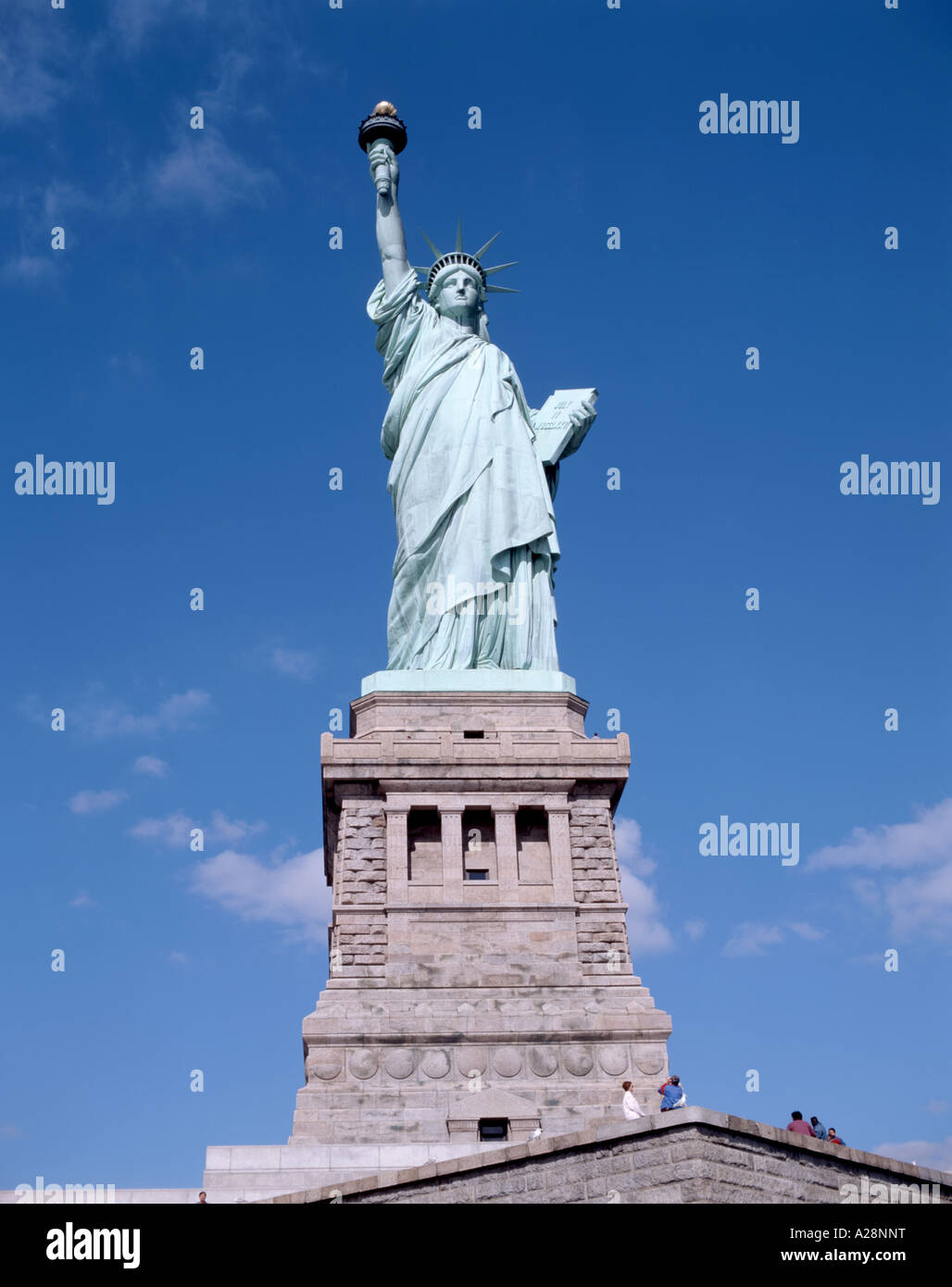 Statua della Libertà, Liberty Island, Manhattan, New York City, nello Stato di New York, Stati Uniti d'America Foto Stock