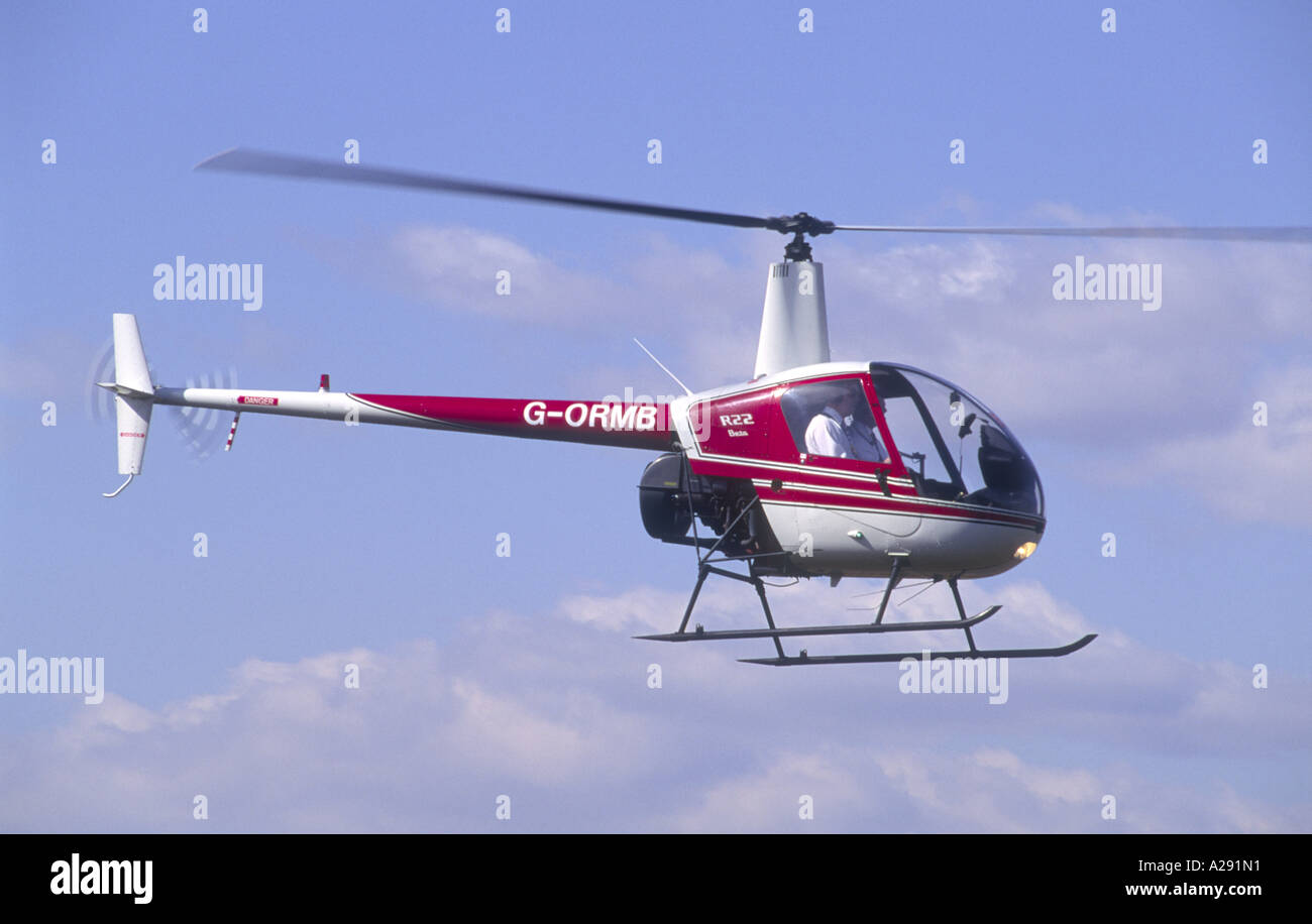 Robinson R22 Beta elicottero Light Utility e il trainer in elicottero. GAV 2164-205 Foto Stock