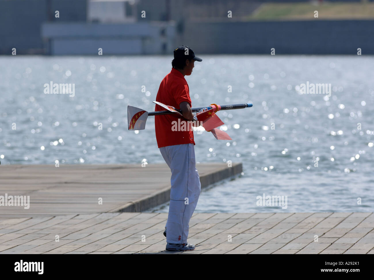 squadra di canottaggio Foto Stock