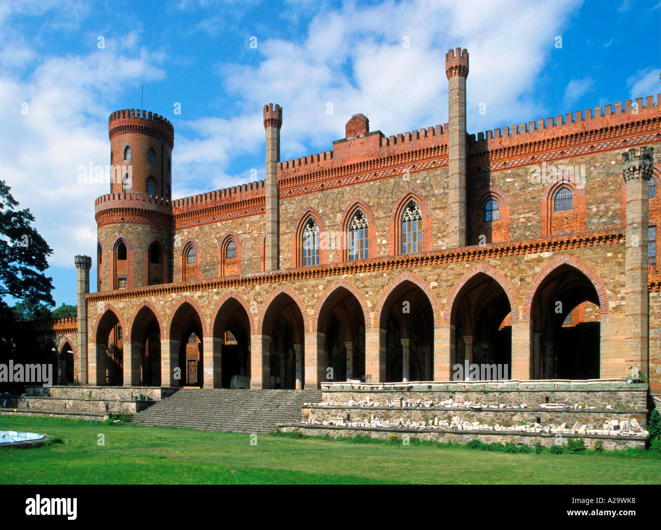 Kamieniec Zabkowicki Castello Polonia Foto Stock