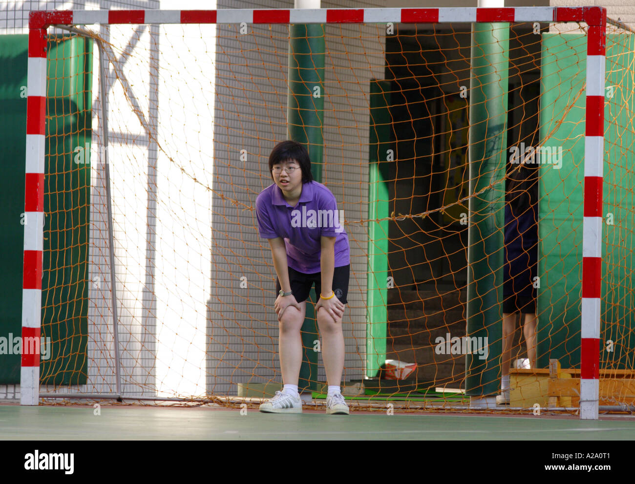 Un gioco di ragazze' Calcio, RAS di Hong Kong Foto Stock