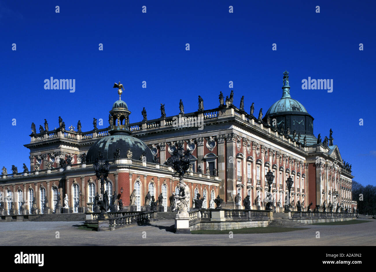 Germania Potsdam il nuovo palazzo Neues Palais a Sanssouci Foto Stock