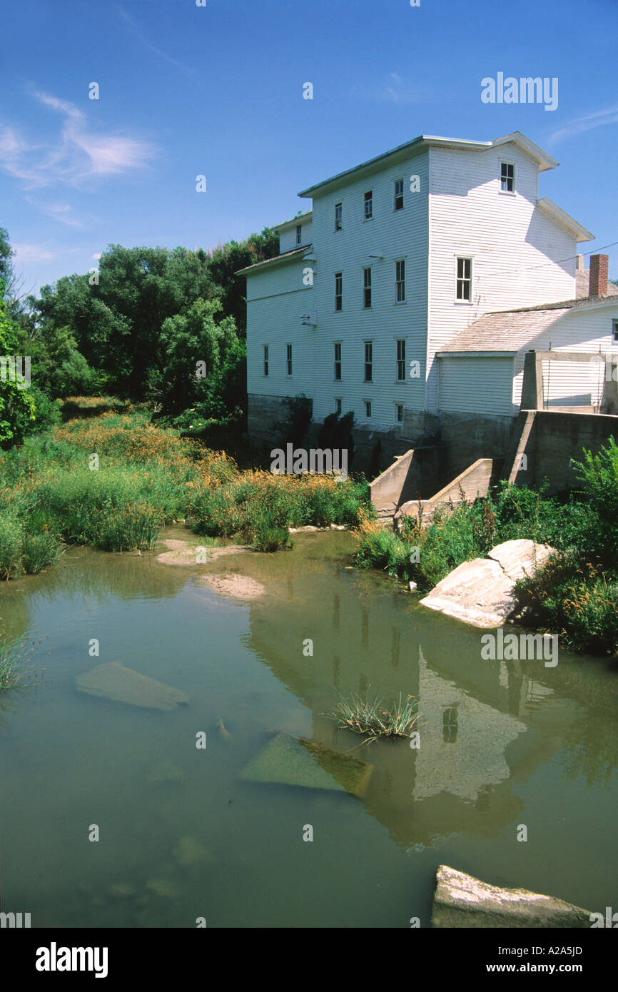 Mulino campione del membro Parco Storico a campione, Nebraska. Foto Stock
