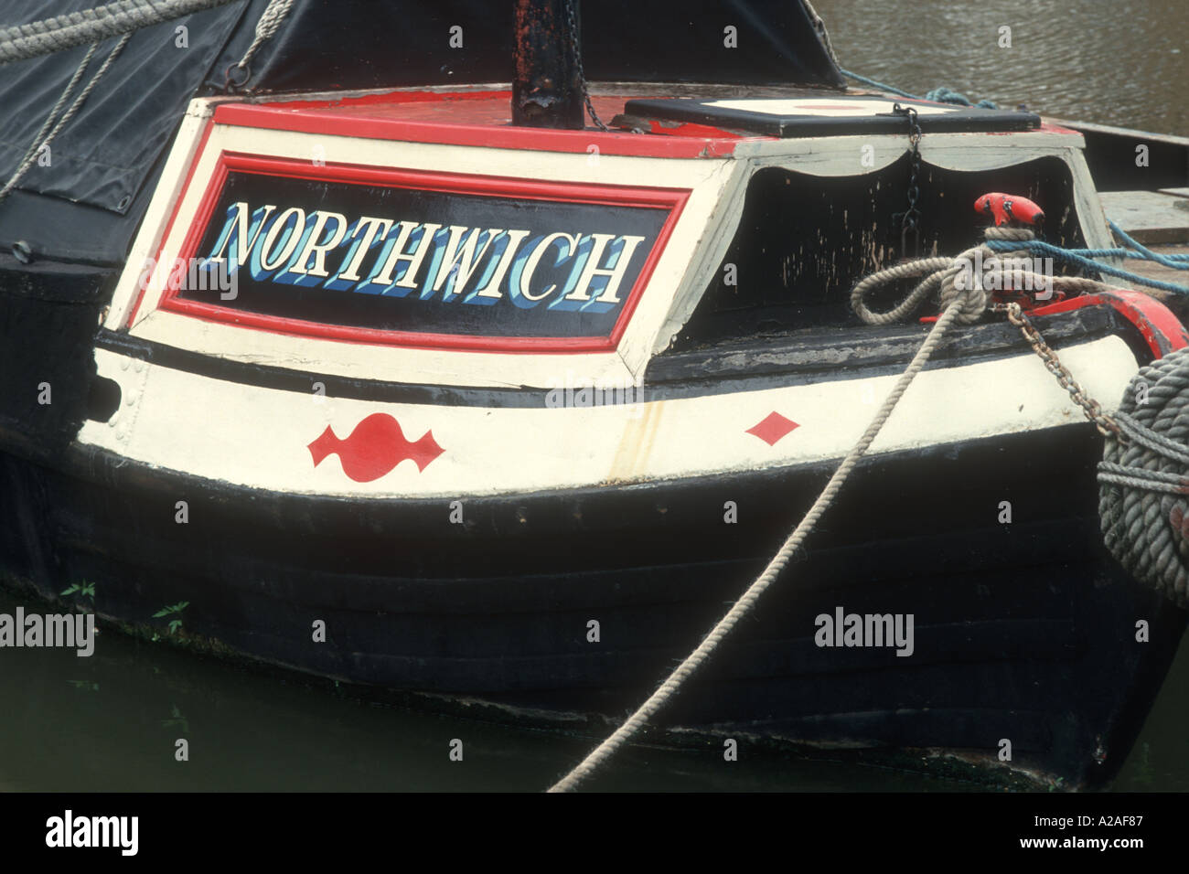 1898 borsisti Morton e Clayton butty Northwich presso il National Waterways Museum Donisthorpe England Regno Unito Foto Stock