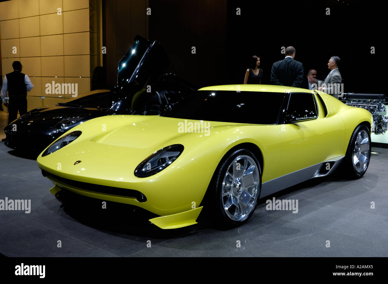 Lamborghini Miura concept car al 2006 North American International Auto Show di Detroit Michigan Foto Stock