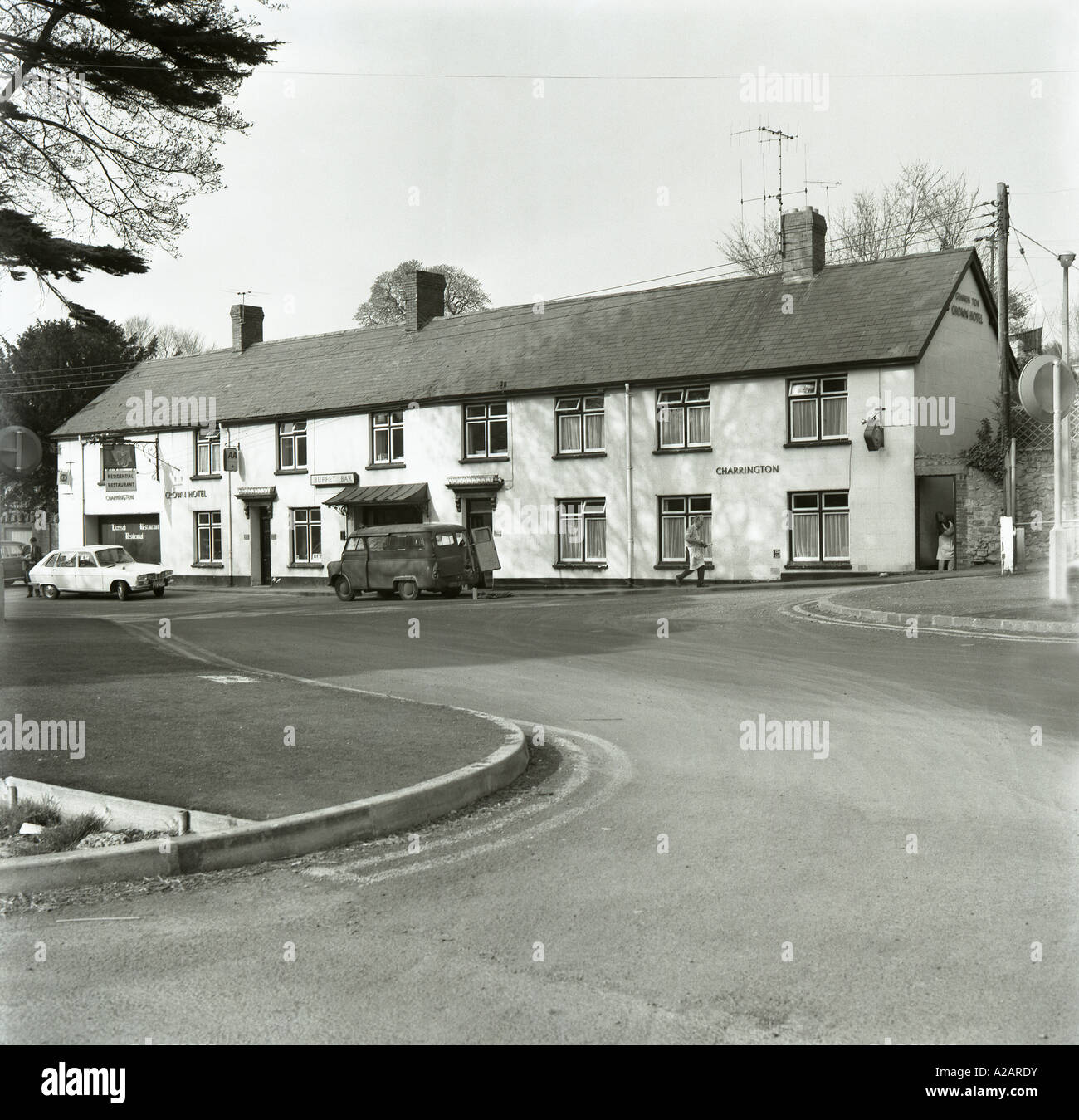 Crown hotel sherborne dorset Inghilterra prese nel 1974 in 6x6 numero negativo 0147 Foto Stock
