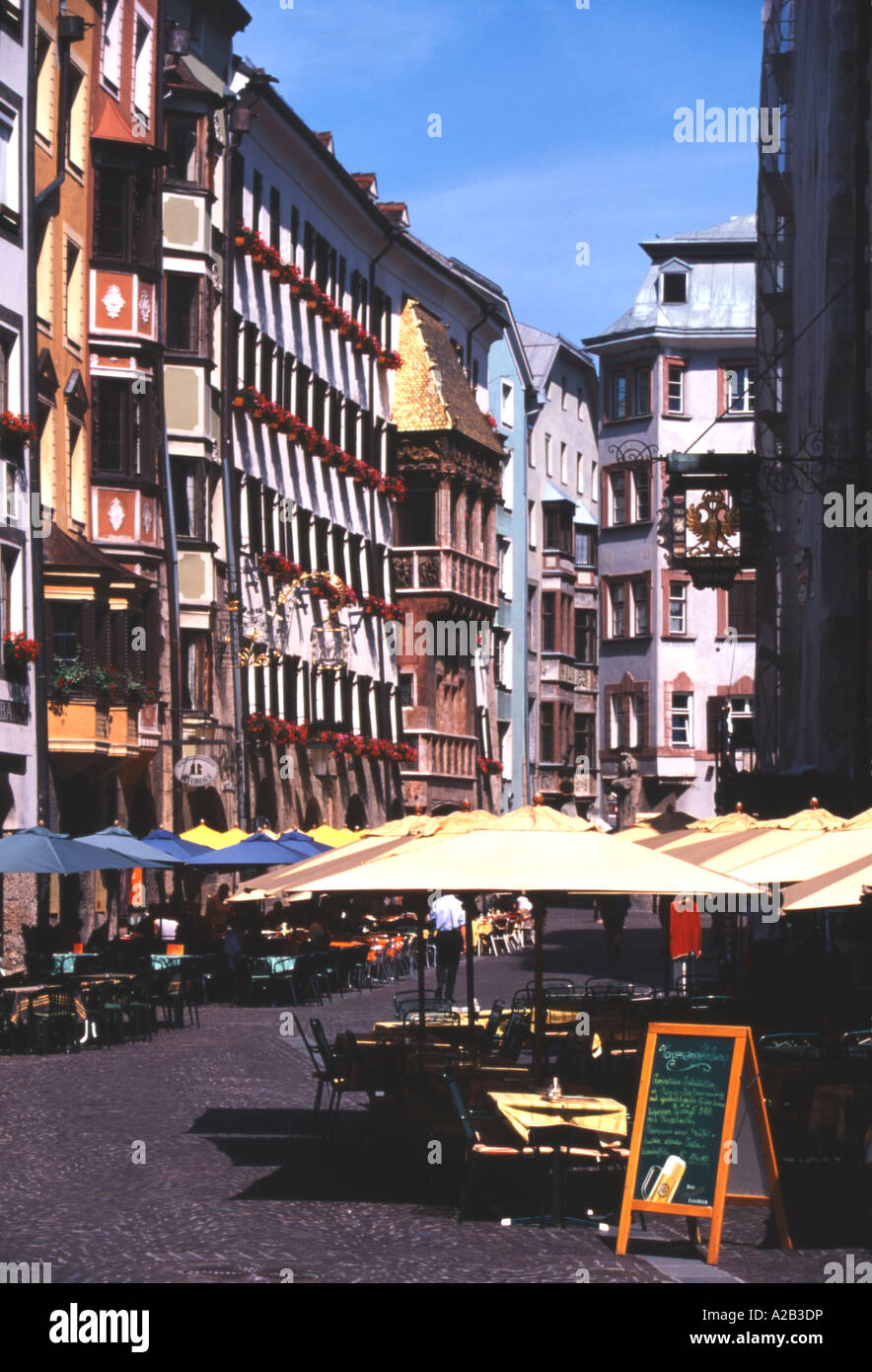 Centro storico di Innsbruck in Austria Foto Stock