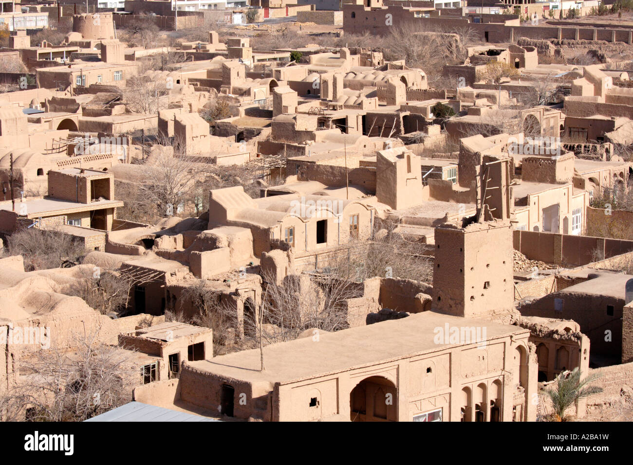 Paesaggio di un zoroastriano rurale centro vicino a Yazd, Iran Foto Stock