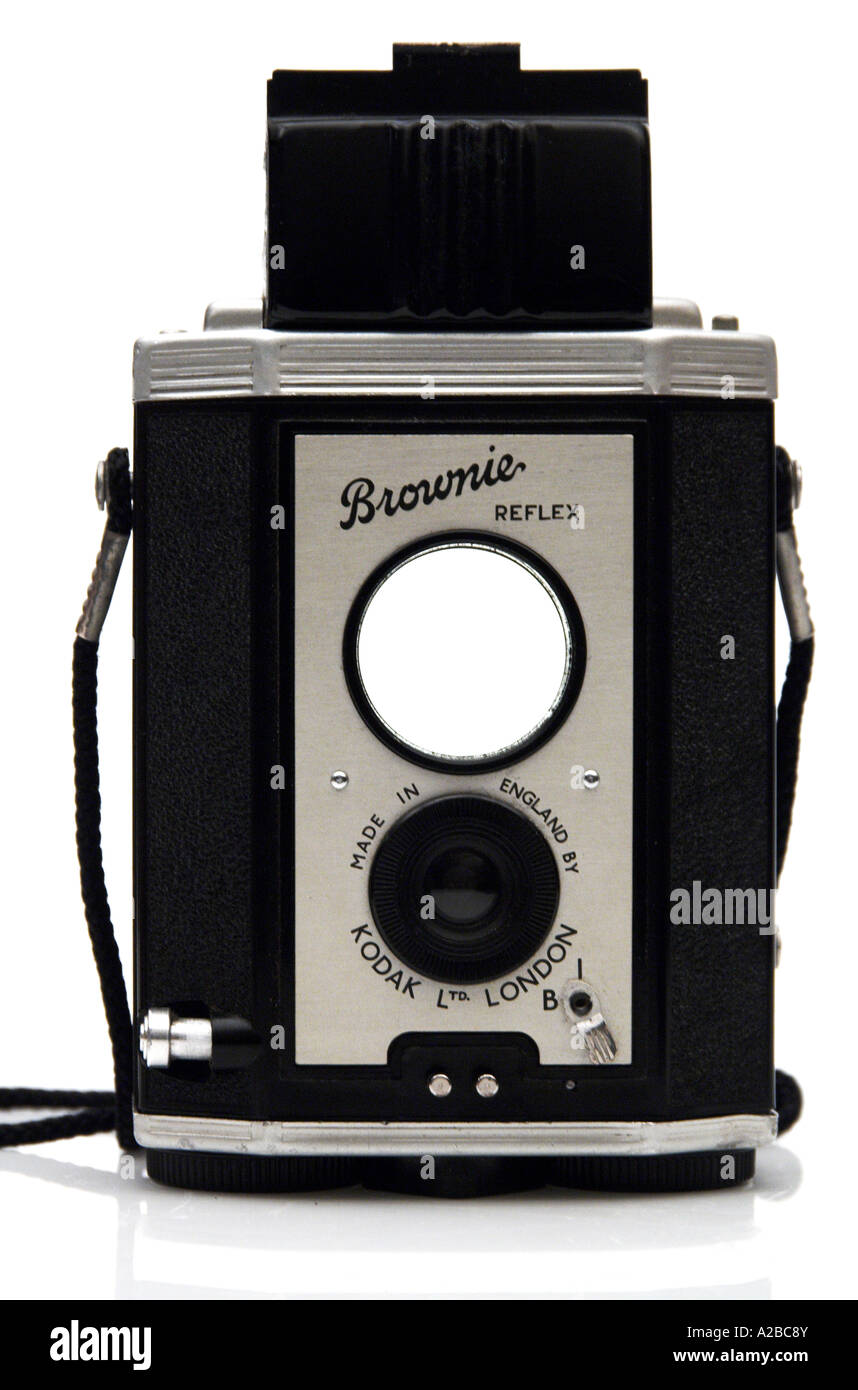 Vintage Brownie Kodak fotocamera reflex per solo uso editoriale Foto Stock