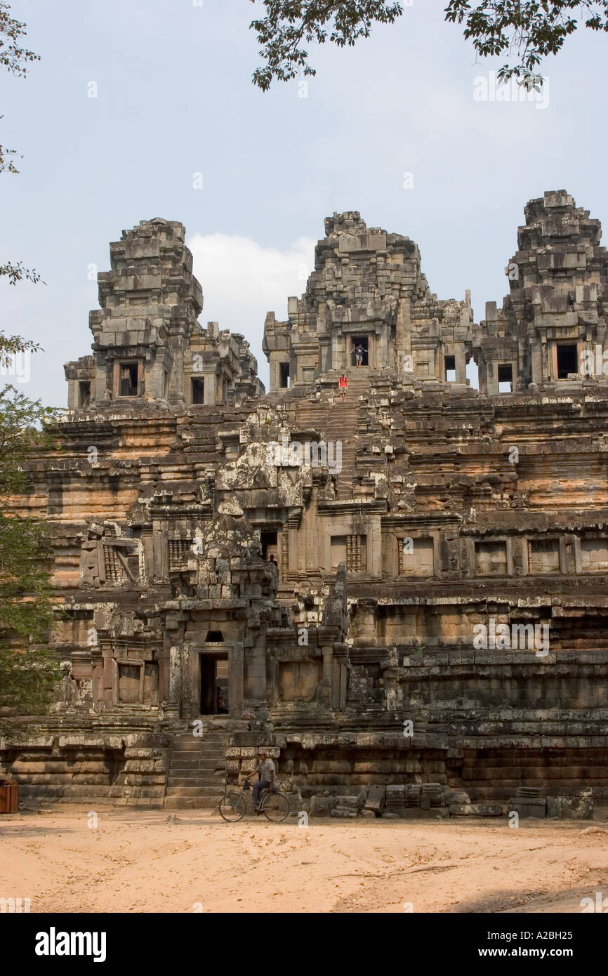 Cambogia Siem Reap Angkor Thom gruppo Ta Keo incompiuto tempio costruito da Jayavarman V 968 1001 Foto Stock