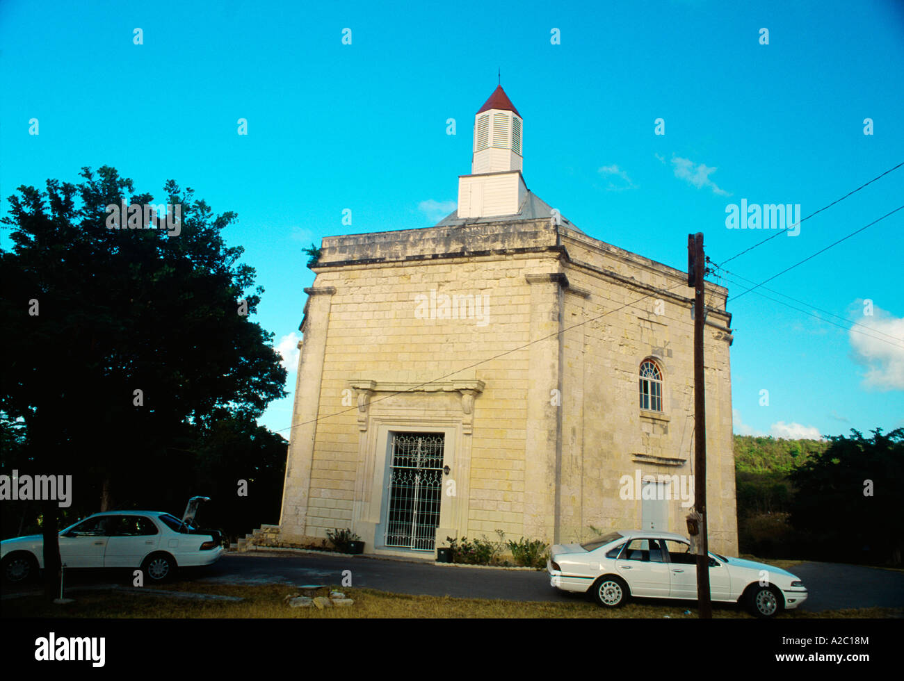 Parham Antigua St Peters Chiesa anglicana edificio ottagonale Foto Stock