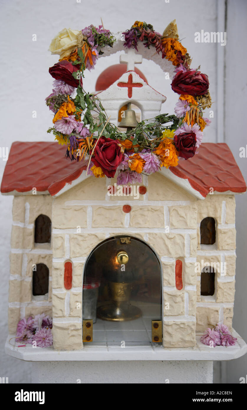 La Grecia. Creta un religioso santuario. Eklisaki Foto Stock