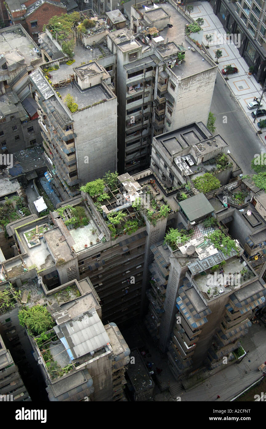 Giardini sul tetto, Chongqing Cina Foto Stock