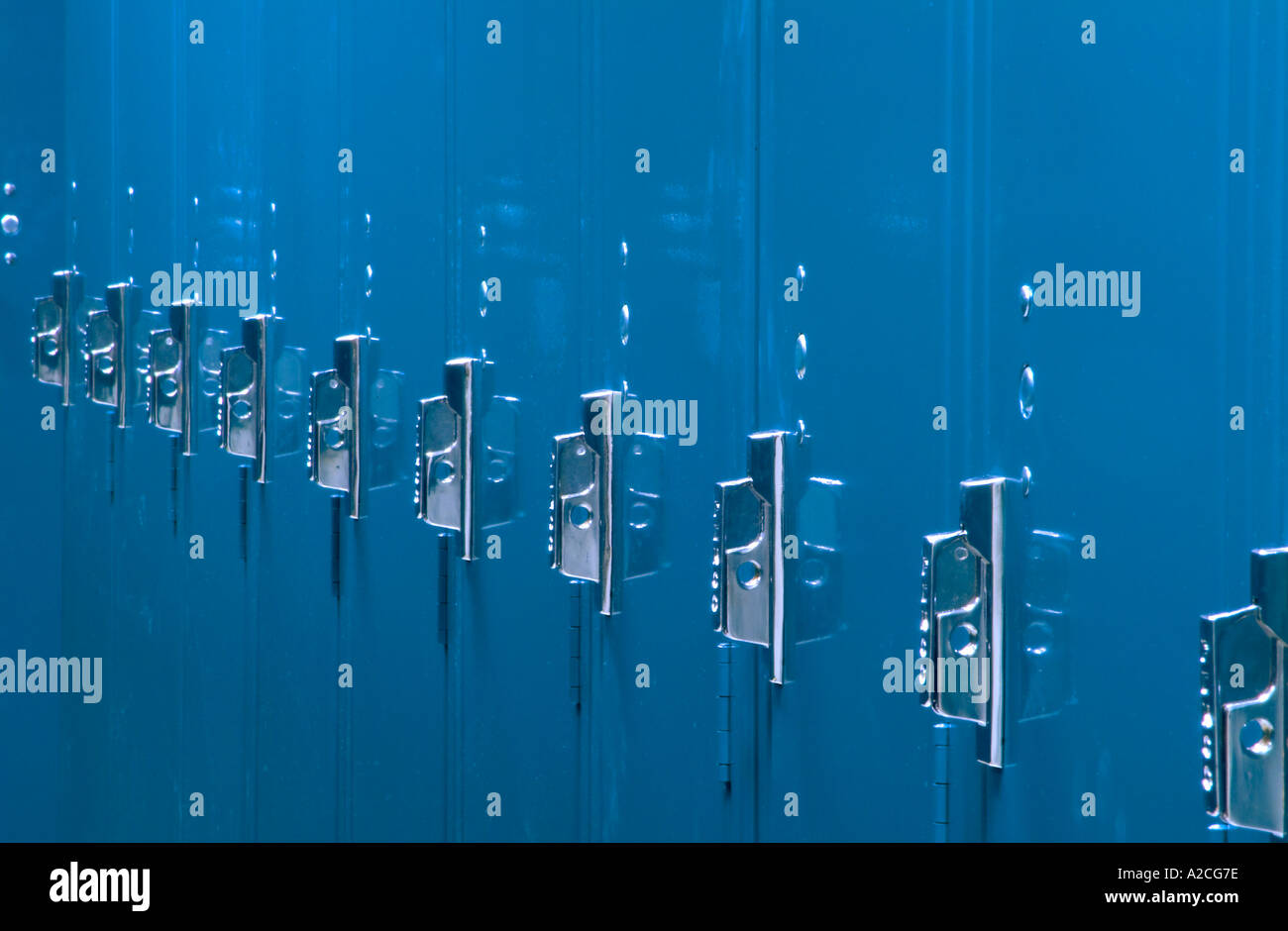 Armadietti in spogliatoio Foto Stock