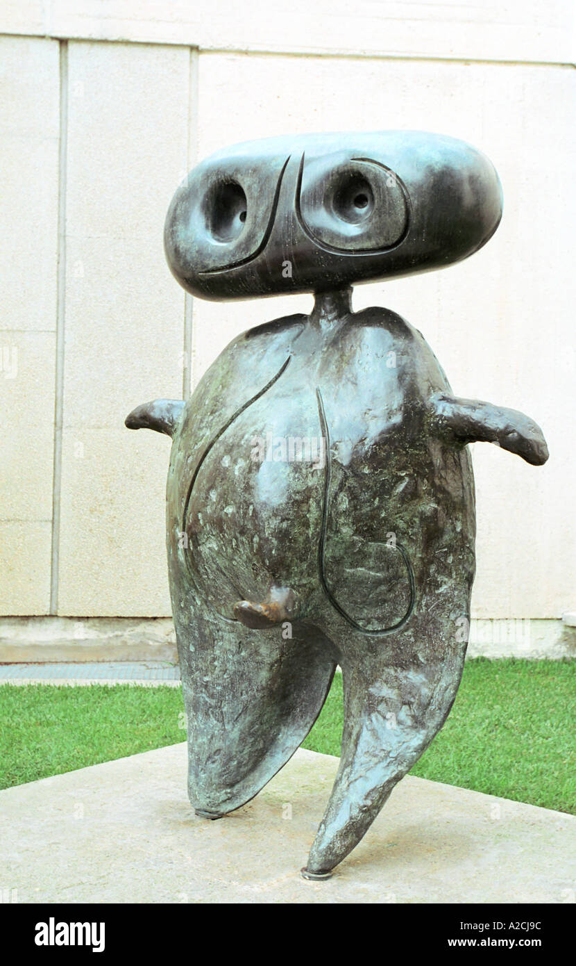 La scultura di Joan Miro Foundation Barcellona Spagna Foto Stock