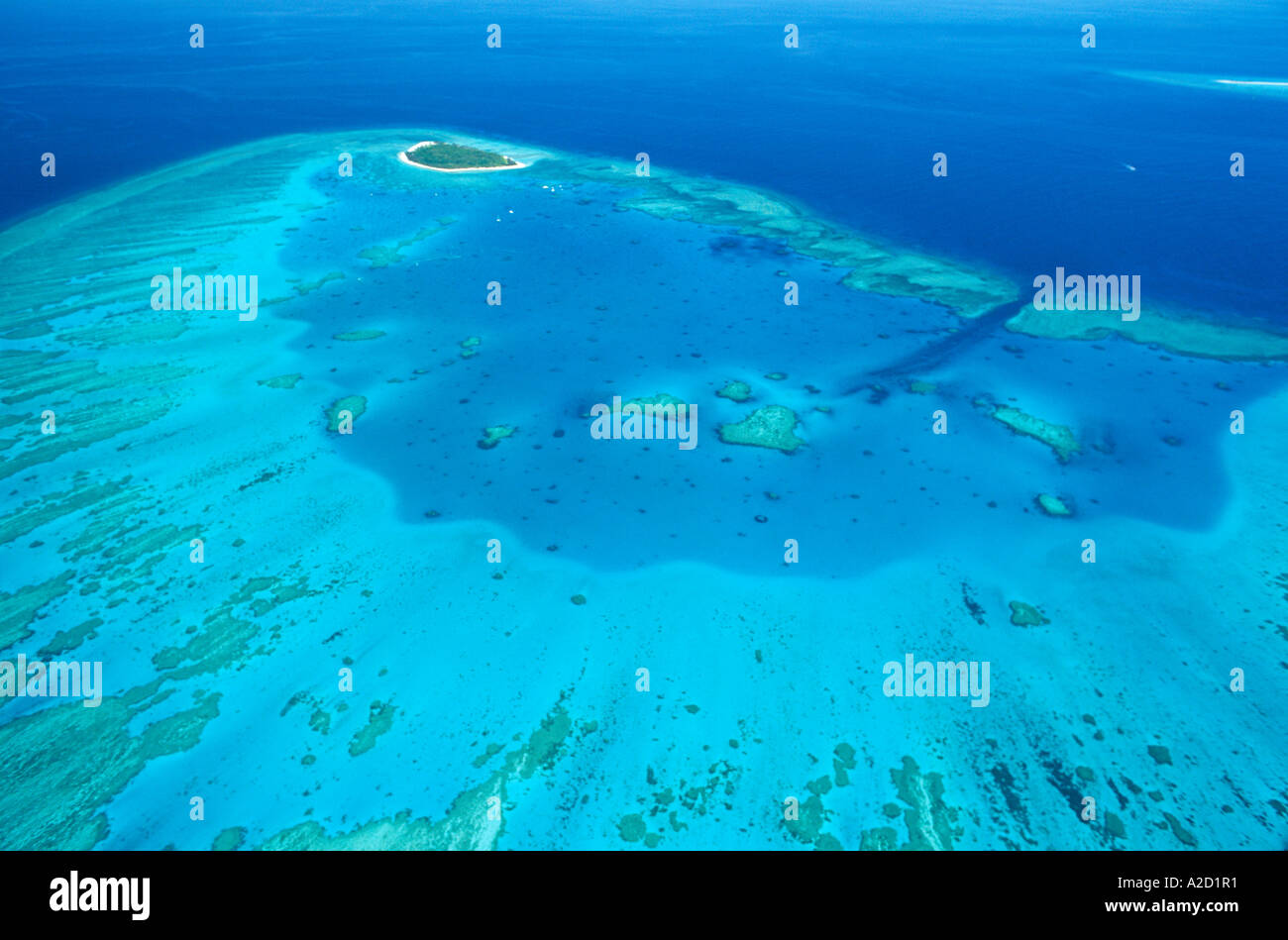 Lady Musgrave Island (Parco Nazionale) Grande Barriera Corallina, Queensland, Australia Foto Stock