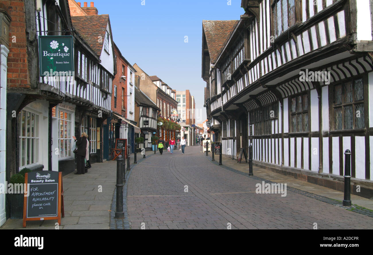 FRIAR STREET. WORCESTER. WORCESTERSHIRE. In Inghilterra. Regno Unito Foto Stock