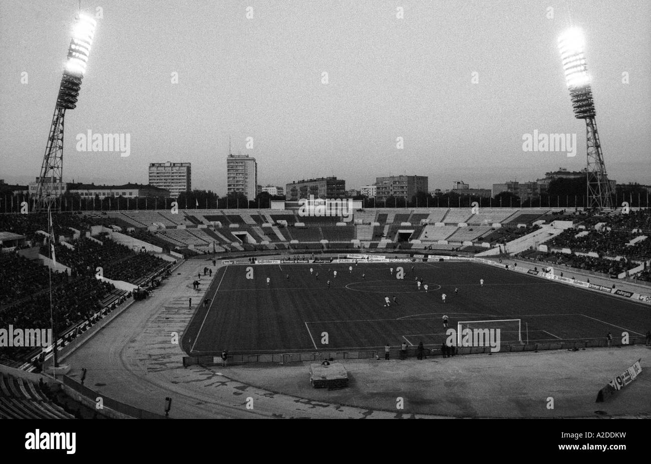 Coppa UEFA la partita tra dinamo Mosca e Eintracht Francoforte, Dinamo Stadium, Mosca, Russia. Foto Stock