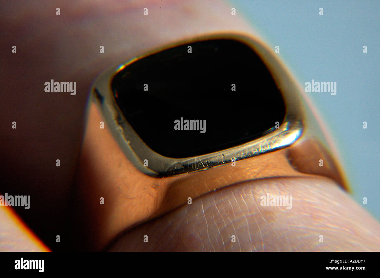 Dell'anello di signet Foto Stock