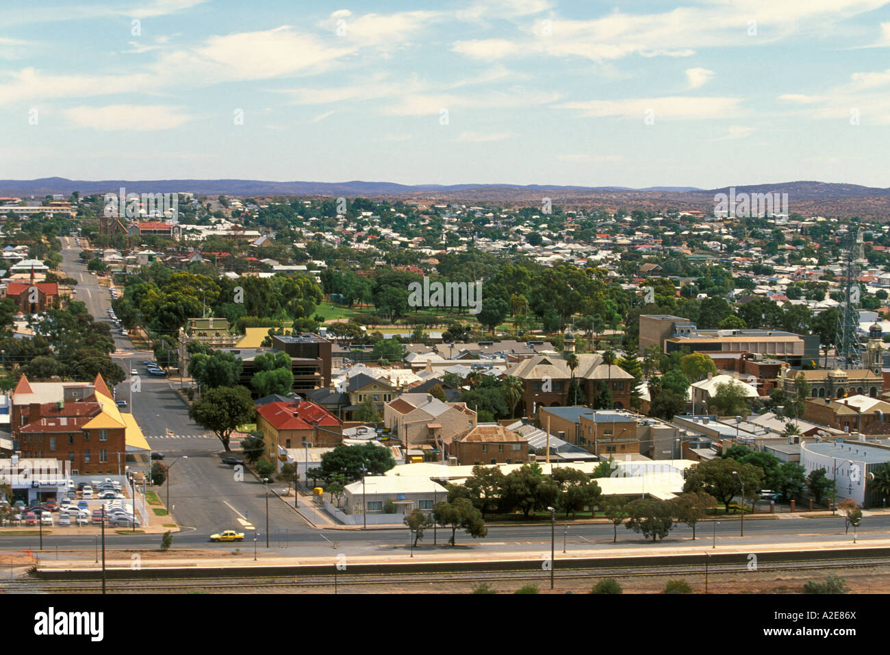 Broken Hill la famosa città mineraria nel lontano ovest del Nuovo Galles del Sud Australia Foto Stock
