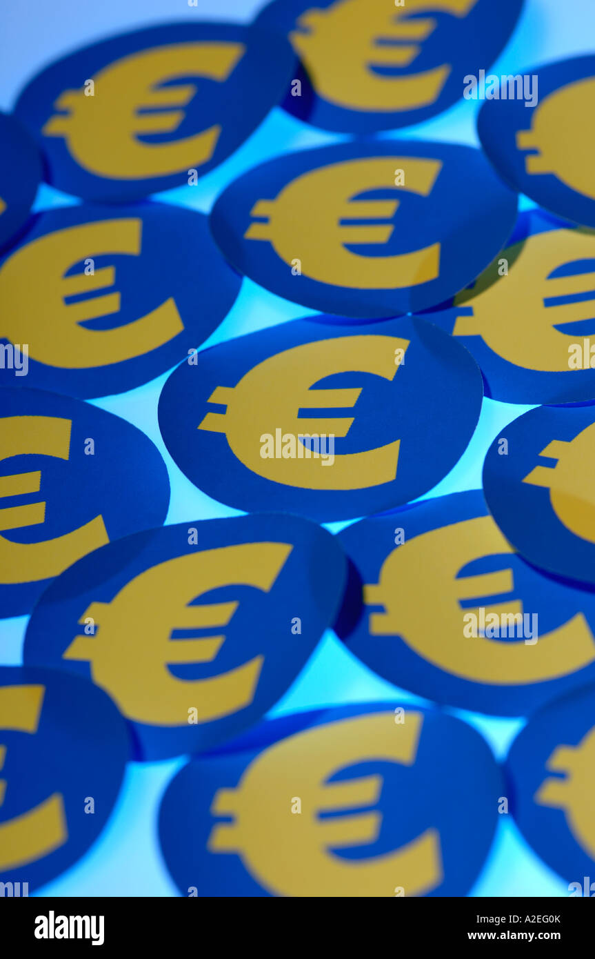 simbolo dell'euro Foto Stock