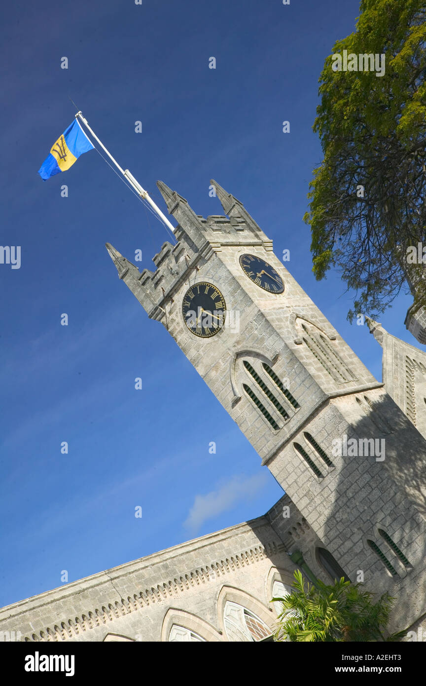 BARBADOS, Bridgetown, Barbados edificio del Parlamento, la National Heroes Square Foto Stock