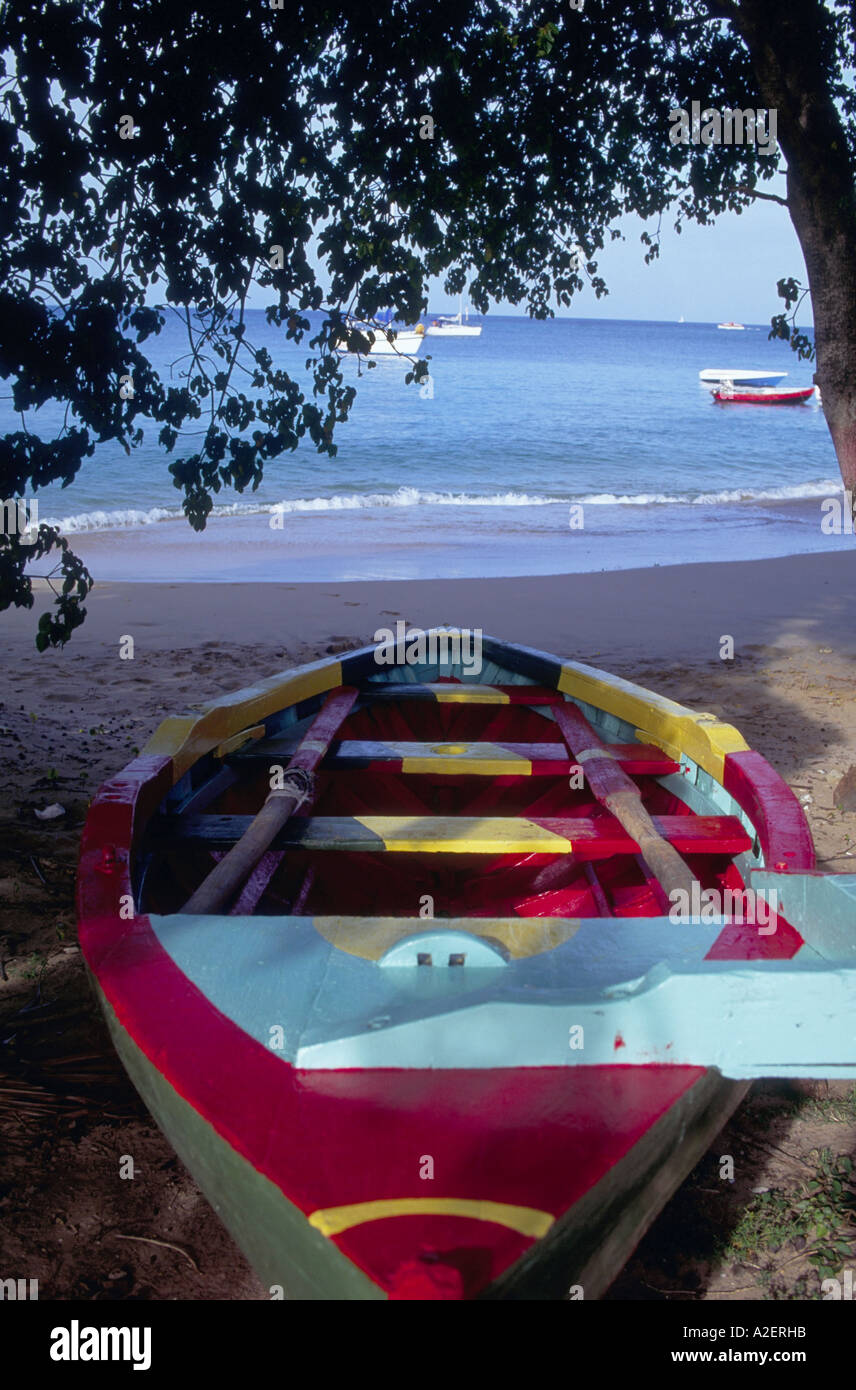 Caraibi, Mayreau. Salt Whistle Bay. Le Grenadine. Foto Stock