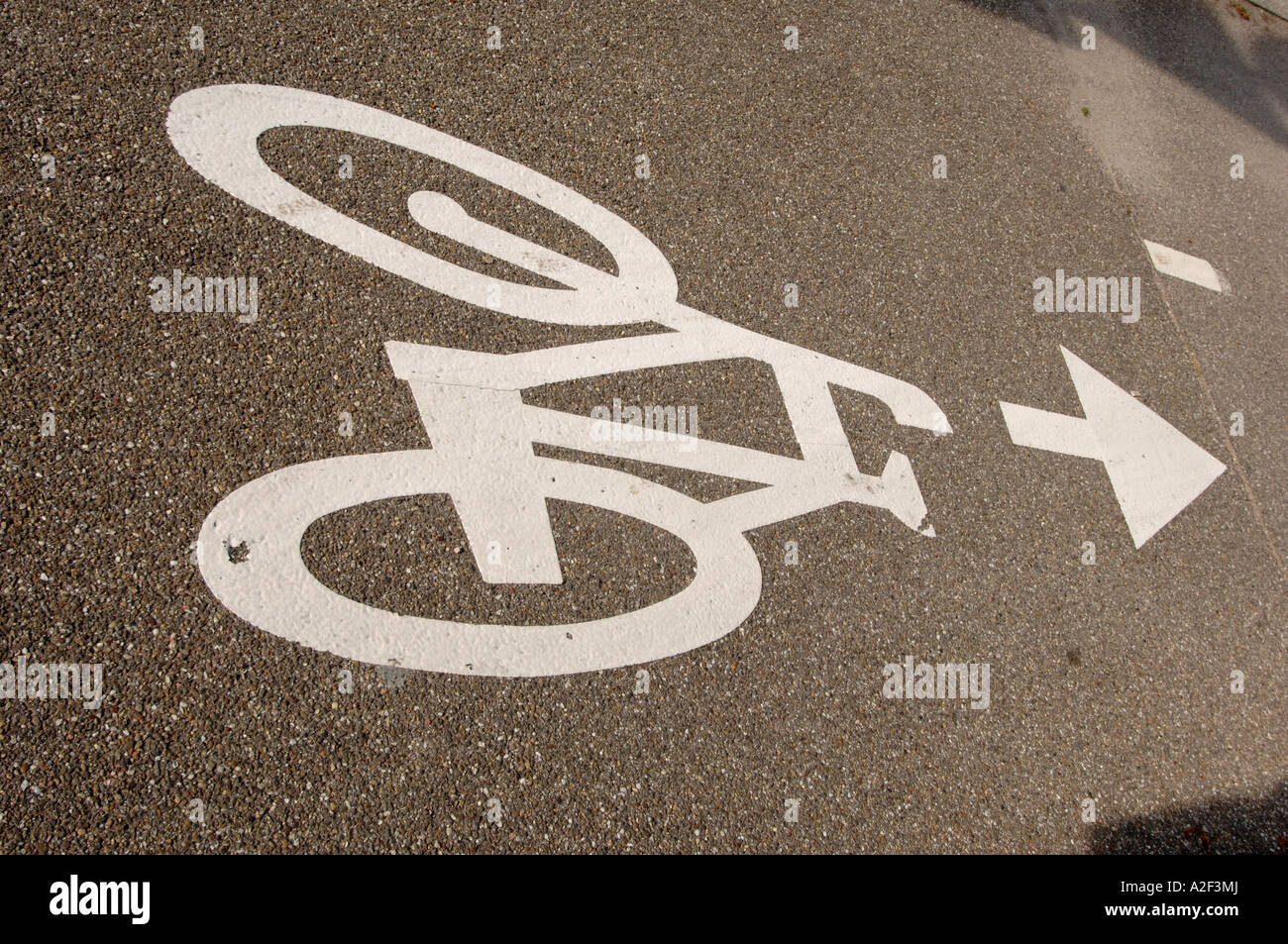 Pista ciclabile Foto Stock